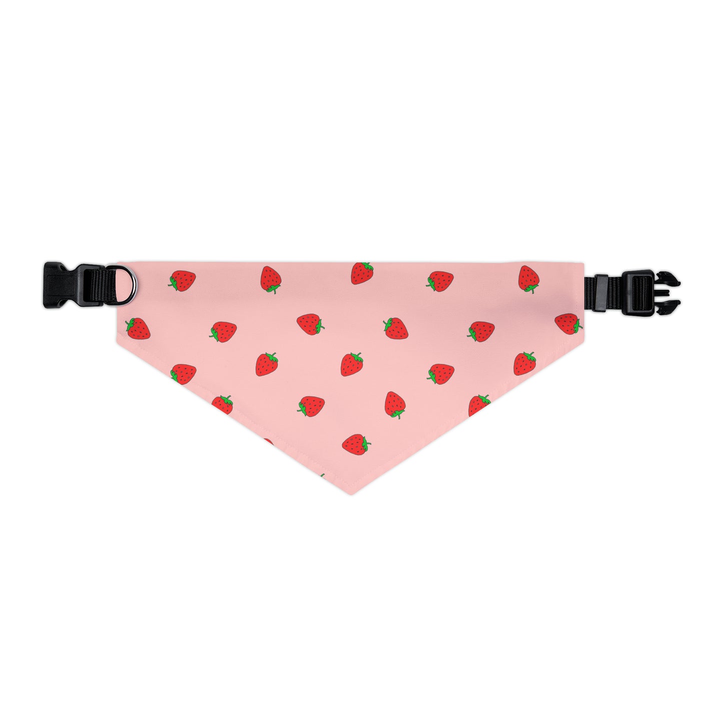 Strawberry Pet Bandana Moon Symbols Collar, kawaii lolita style pink anime pet cosplay, black bandana