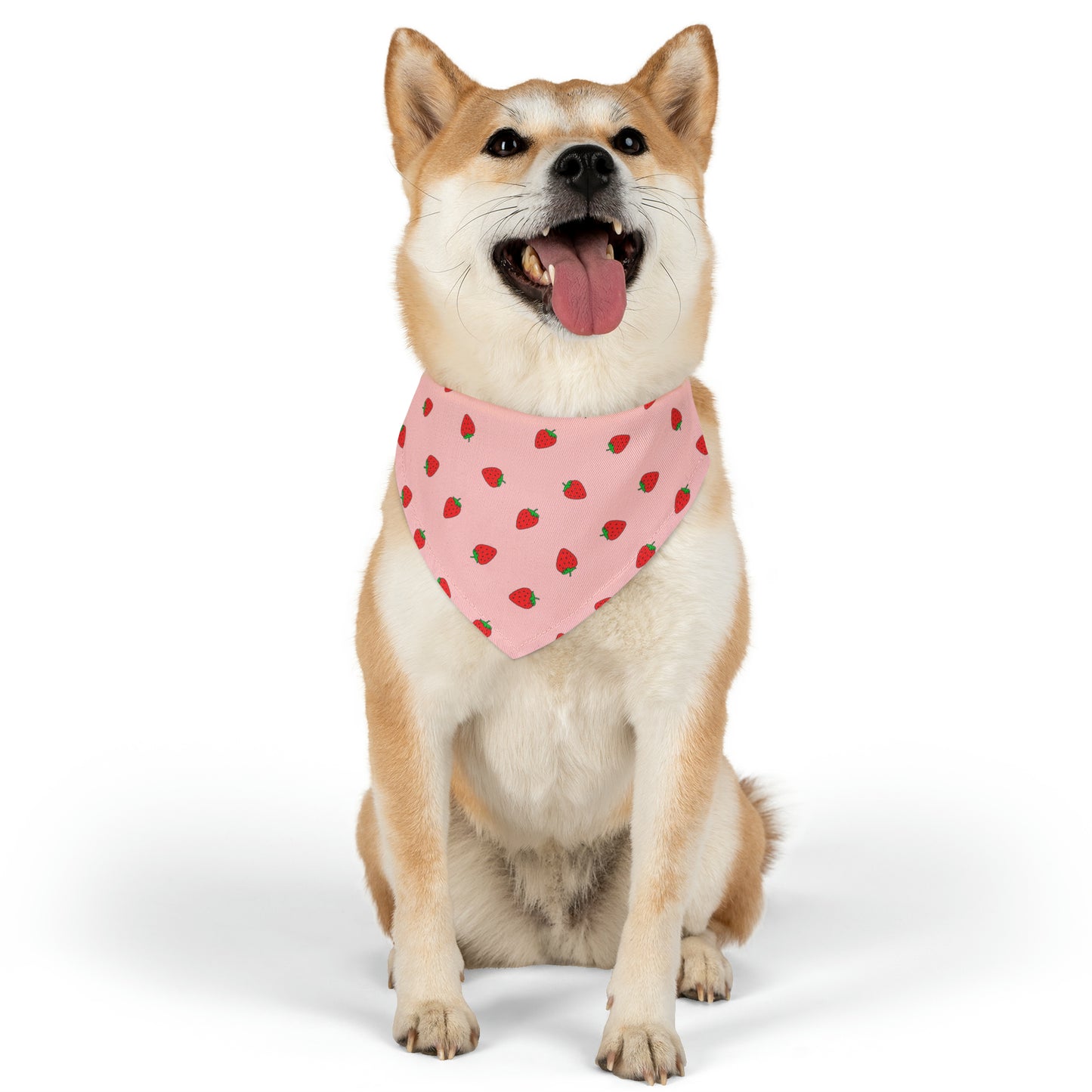 Strawberry Pet Bandana Moon Symbols Collar, kawaii lolita style pink anime pet cosplay, black bandana