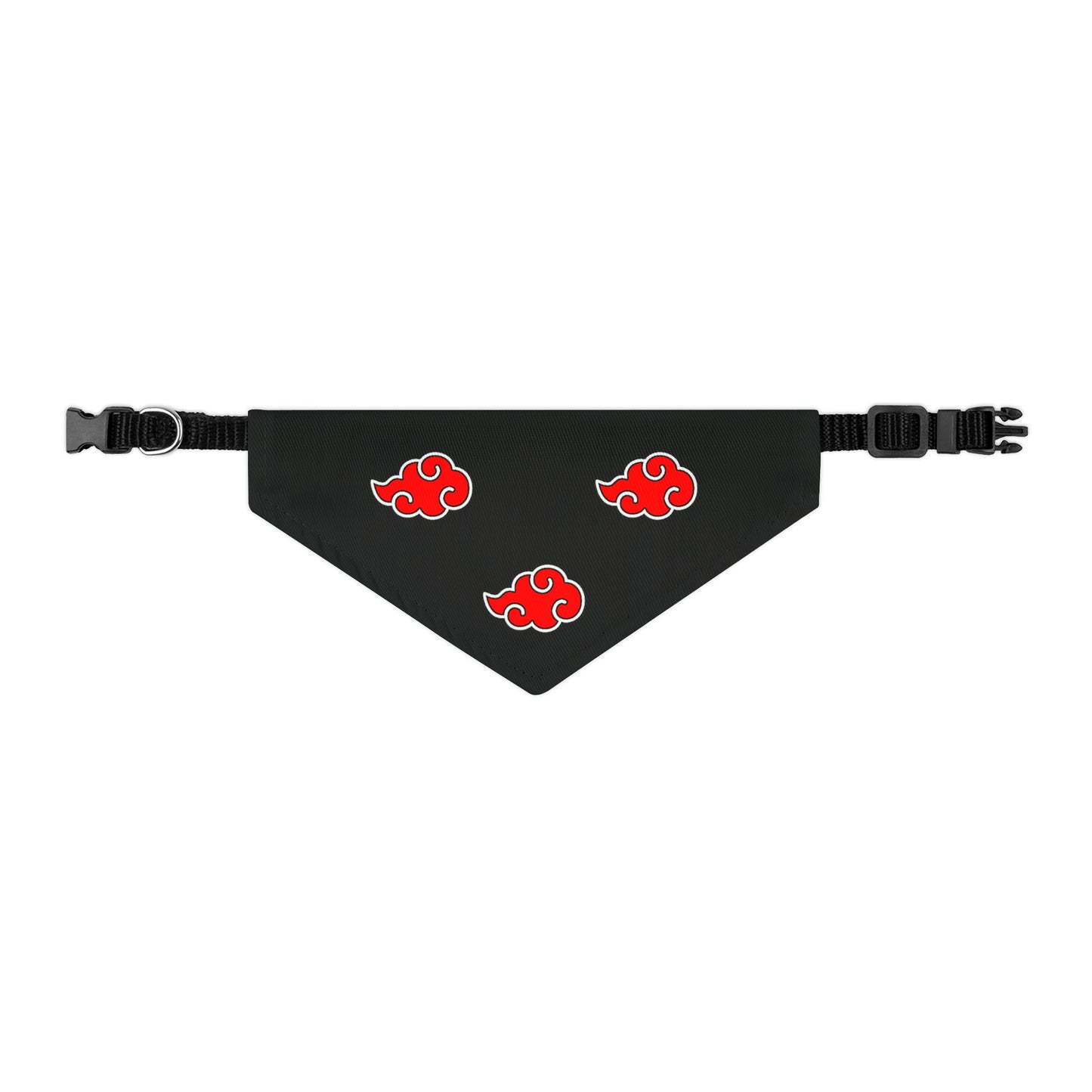 Red Cloud Akatsuki Anime Pet Bandana jutsu ninja collar cosplay dog black and red cartoon
