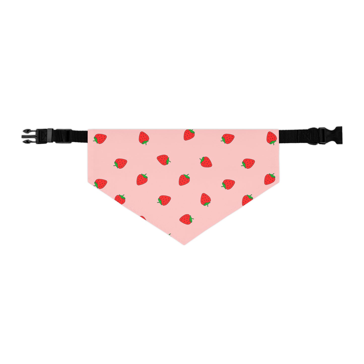 Strawberry Pet Bandana Moon Symbols Collar, kawaii lolita style pink anime pet cosplay, black bandana