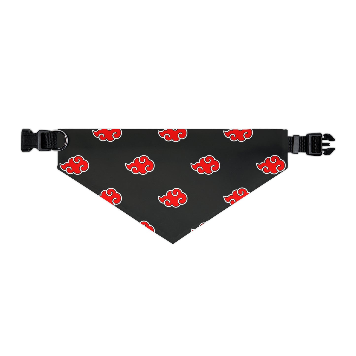 Red Cloud Akatsuki Anime Pet Bandana jutsu ninja collar cosplay dog black and red cartoon