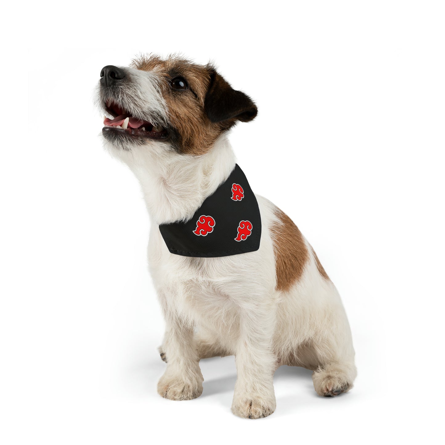 Red Cloud Akatsuki Anime Pet Bandana jutsu ninja collar cosplay dog black and red cartoon