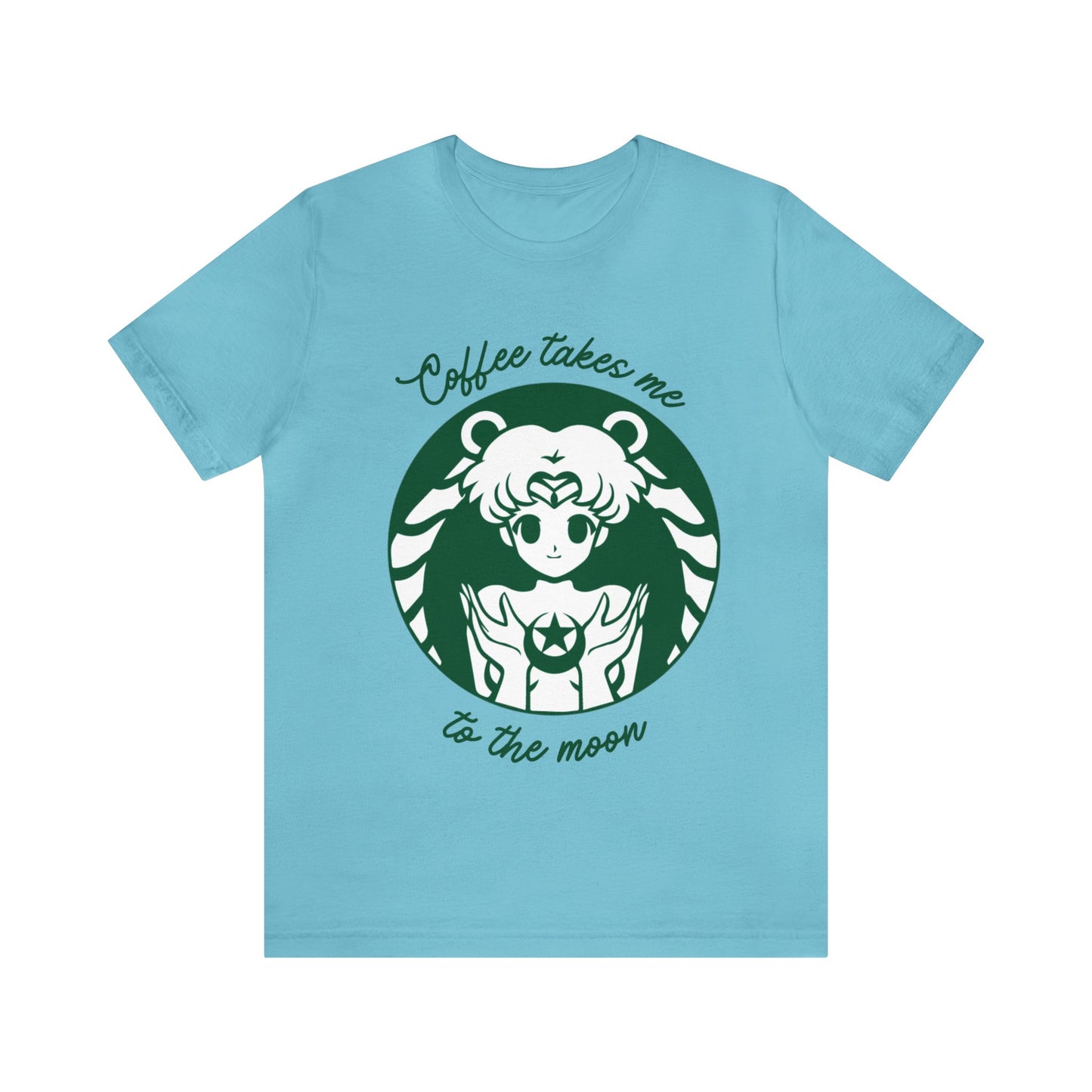 Unisex Jersey Short Sleeve Tee anime coffee moon sailor girl cosplay theme otaku t-shirts