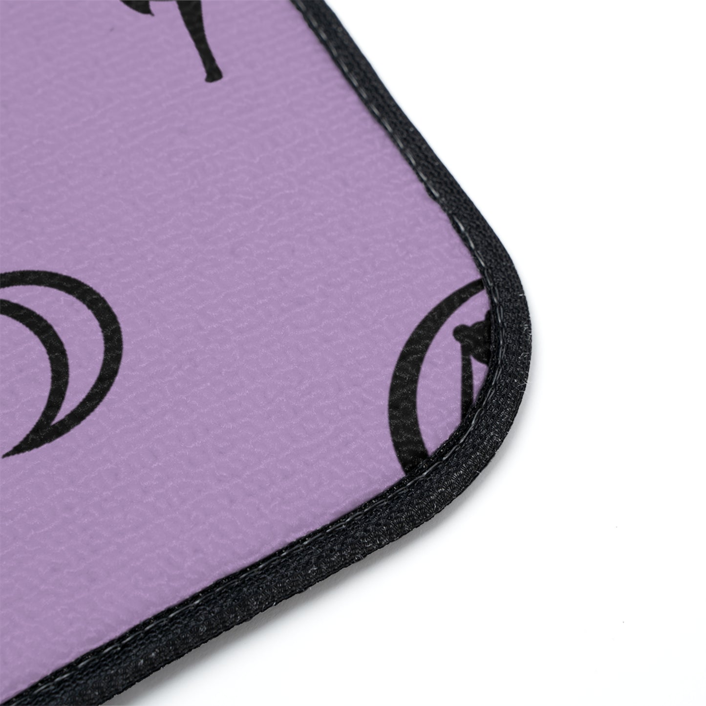 Car Floor Mats, 1pc Silhouette Purple and Black Moon