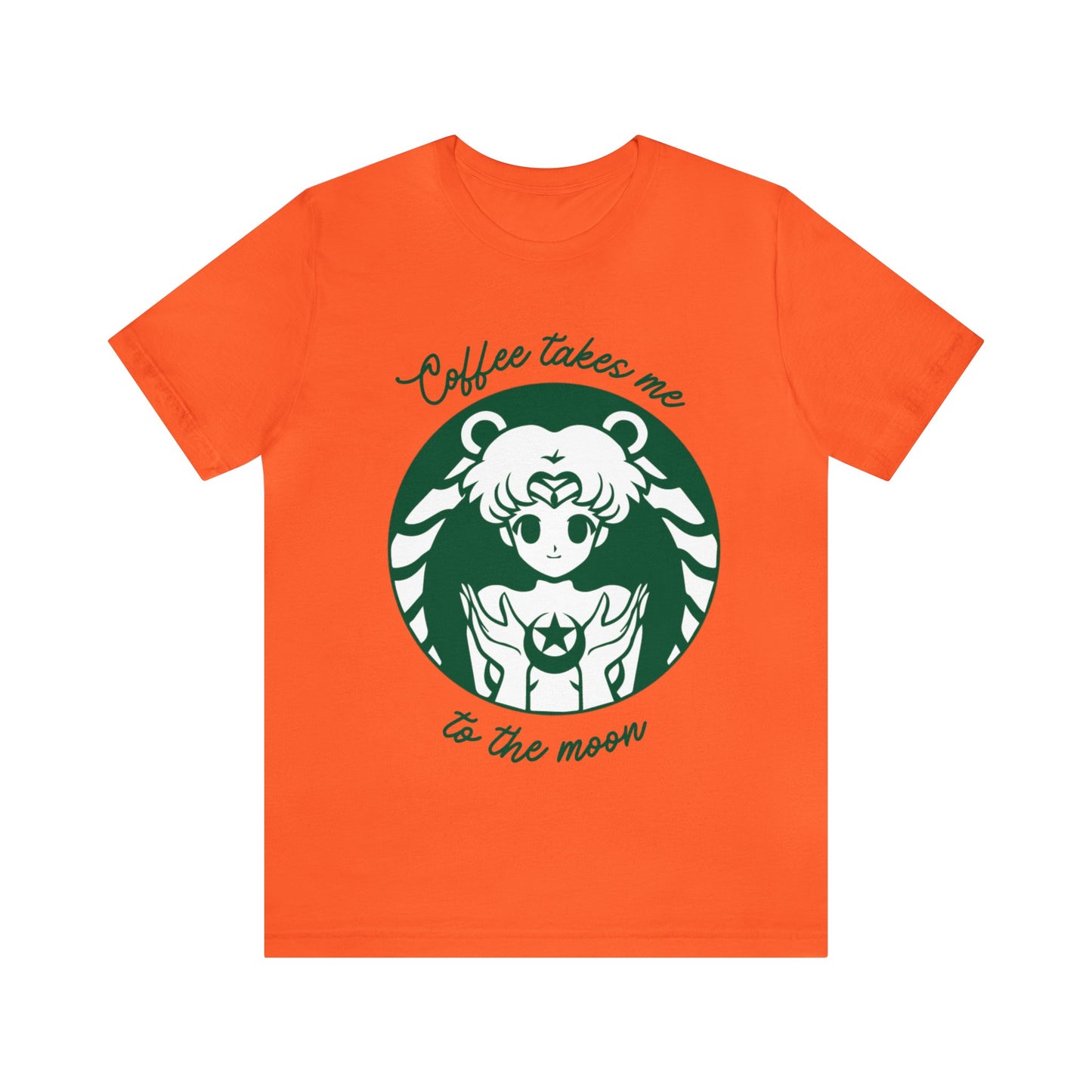 Unisex Jersey Short Sleeve Tee anime coffee moon sailor girl cosplay theme otaku t-shirts