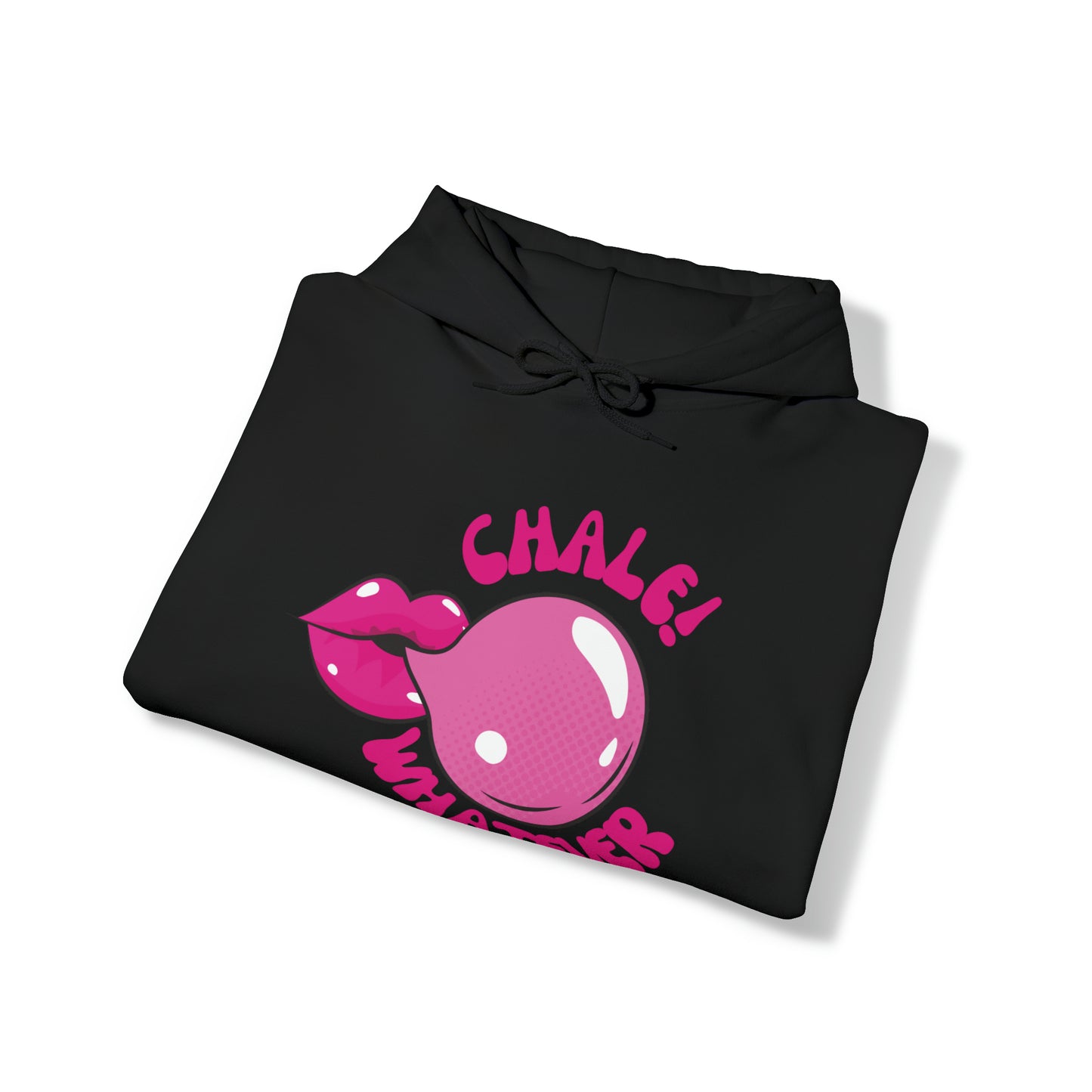 Unisex Heavy Blend™ Hooded Sweatshirt Bubble gum lips mexican words