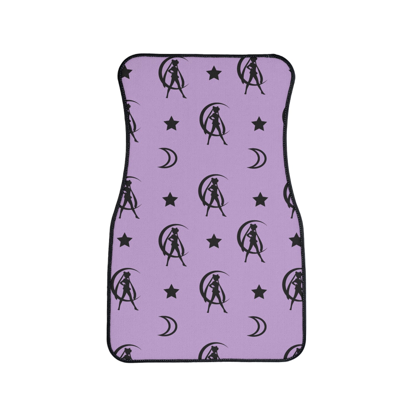 Car Floor Mats, 1pc Silhouette Purple and Black Moon
