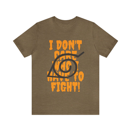 Unisex Ninja Phrases Jersey Short Sleeve Tee anime cosplay theme jutsu kawaii otaku t-shirts