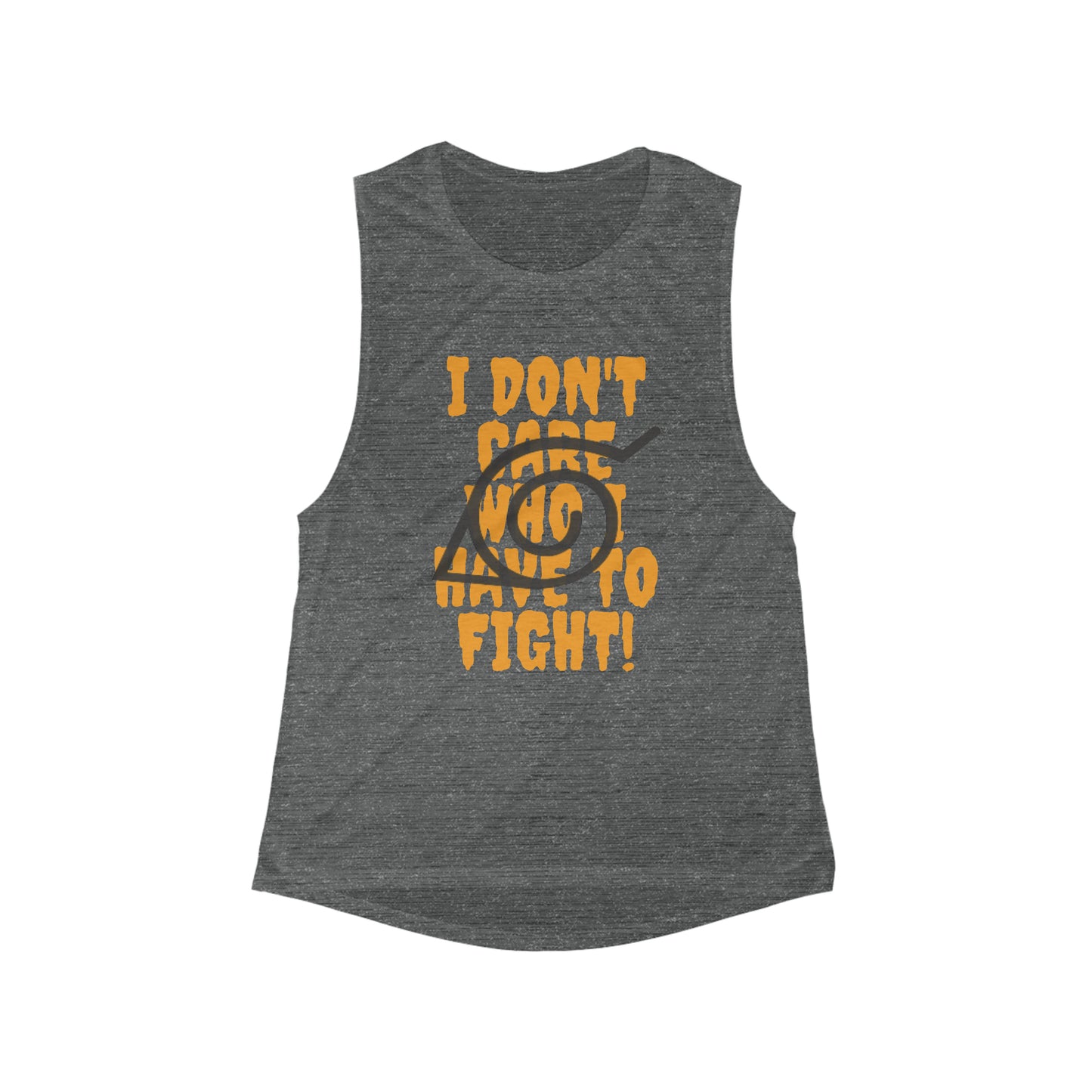 Women's Ninja Jutsu Flowy Scoop Muscle Tank anime cosplay phrase village leaf lolita otaku shirt