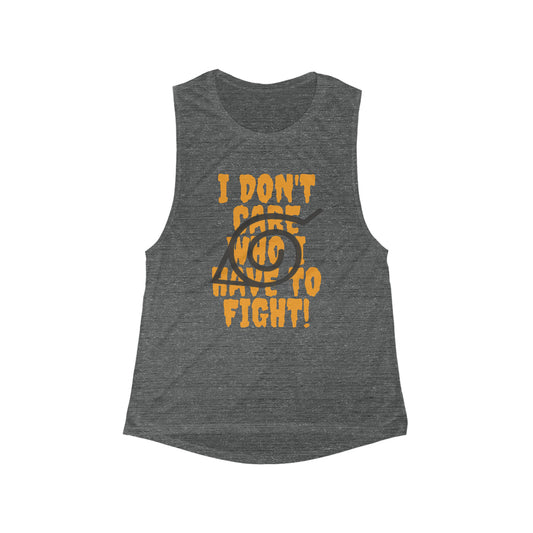 Women's Ninja Jutsu Flowy Scoop Muscle Tank anime cosplay phrase village leaf lolita otaku shirt