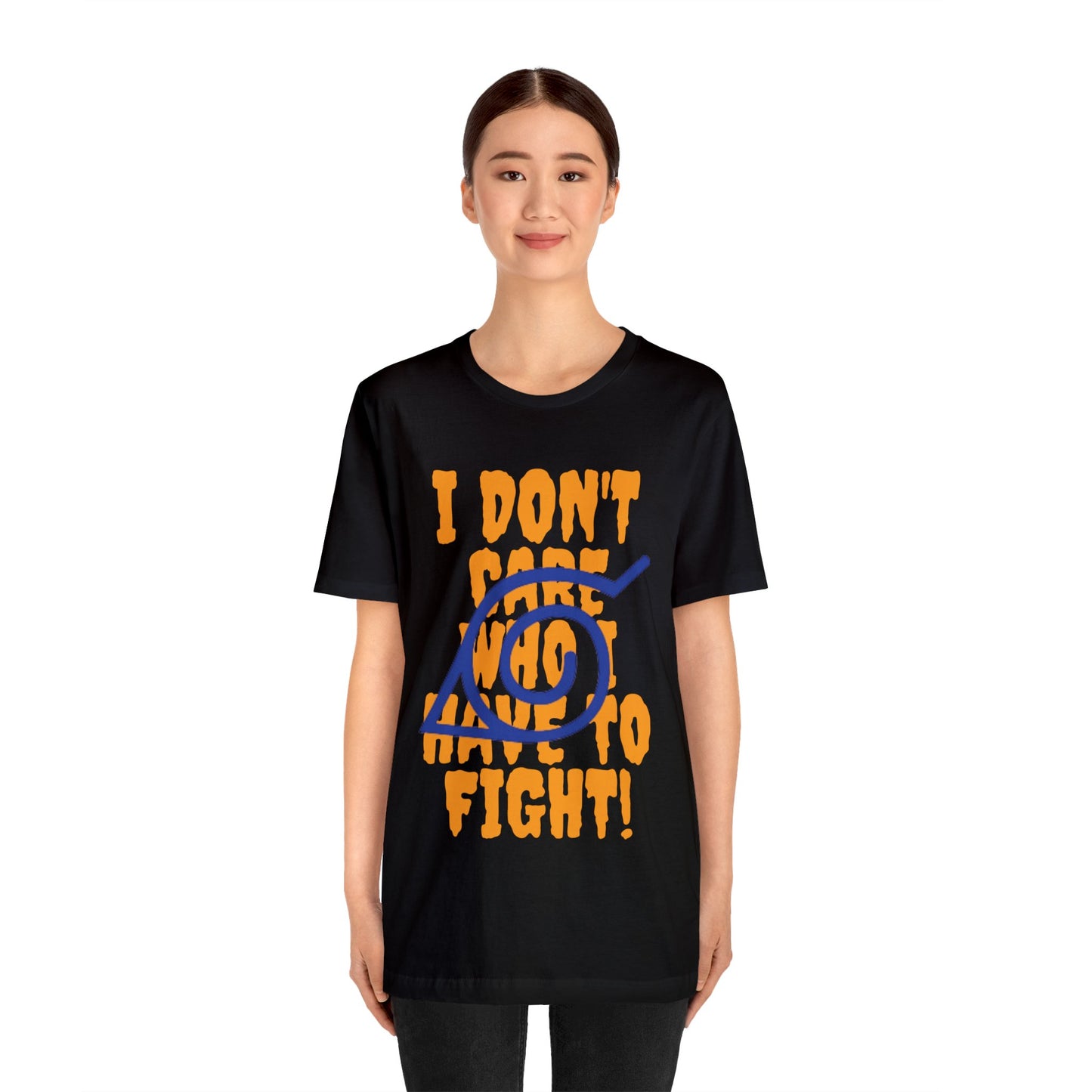 Unisex Ninja Phrases Jersey Short Sleeve Tee anime cosplay theme jutsu kawaii otaku t-shirts