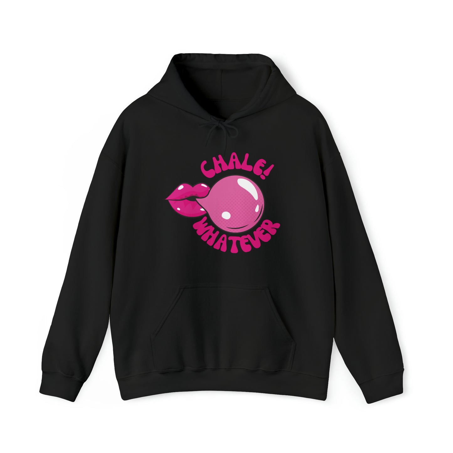 Unisex Heavy Blend™ Hooded Sweatshirt Bubble gum lips mexican words