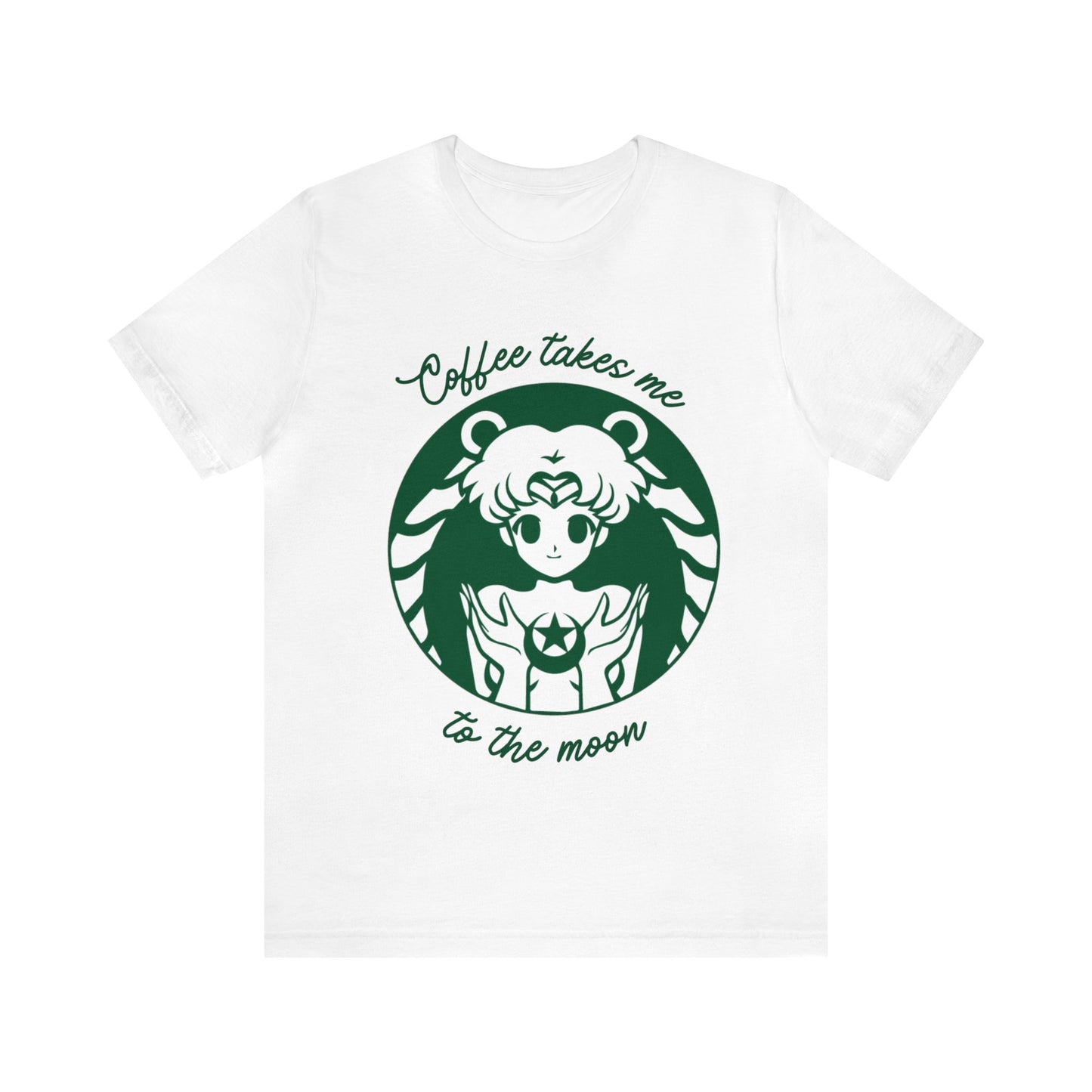 Unisex Jersey Short Sleeve Tee anime coffee moon sailor girl cosplay theme otaku t-shirts