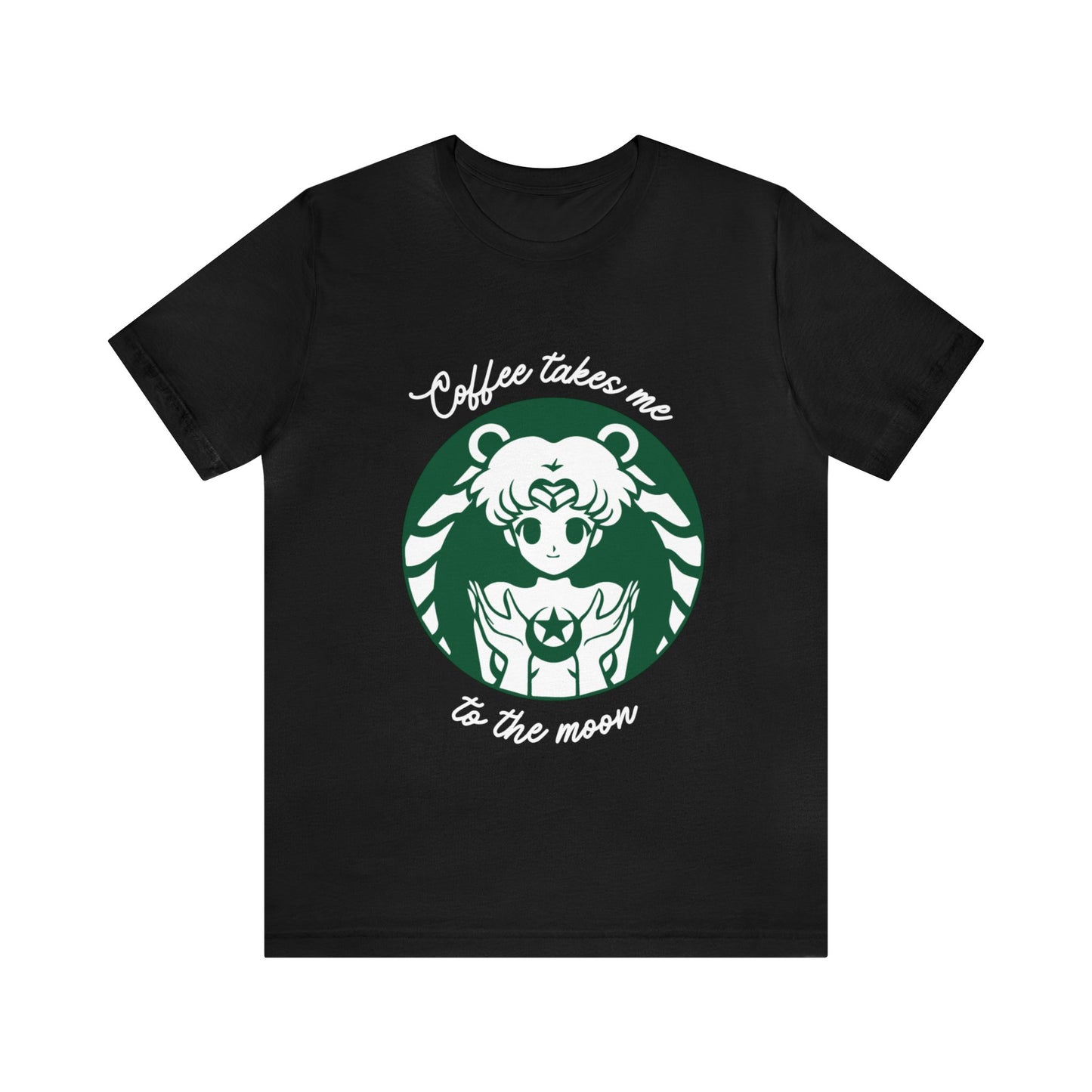 Unisex Jersey Short Sleeve Tee anime coffee moon sailor girl cosplay theme otaku t-shirts