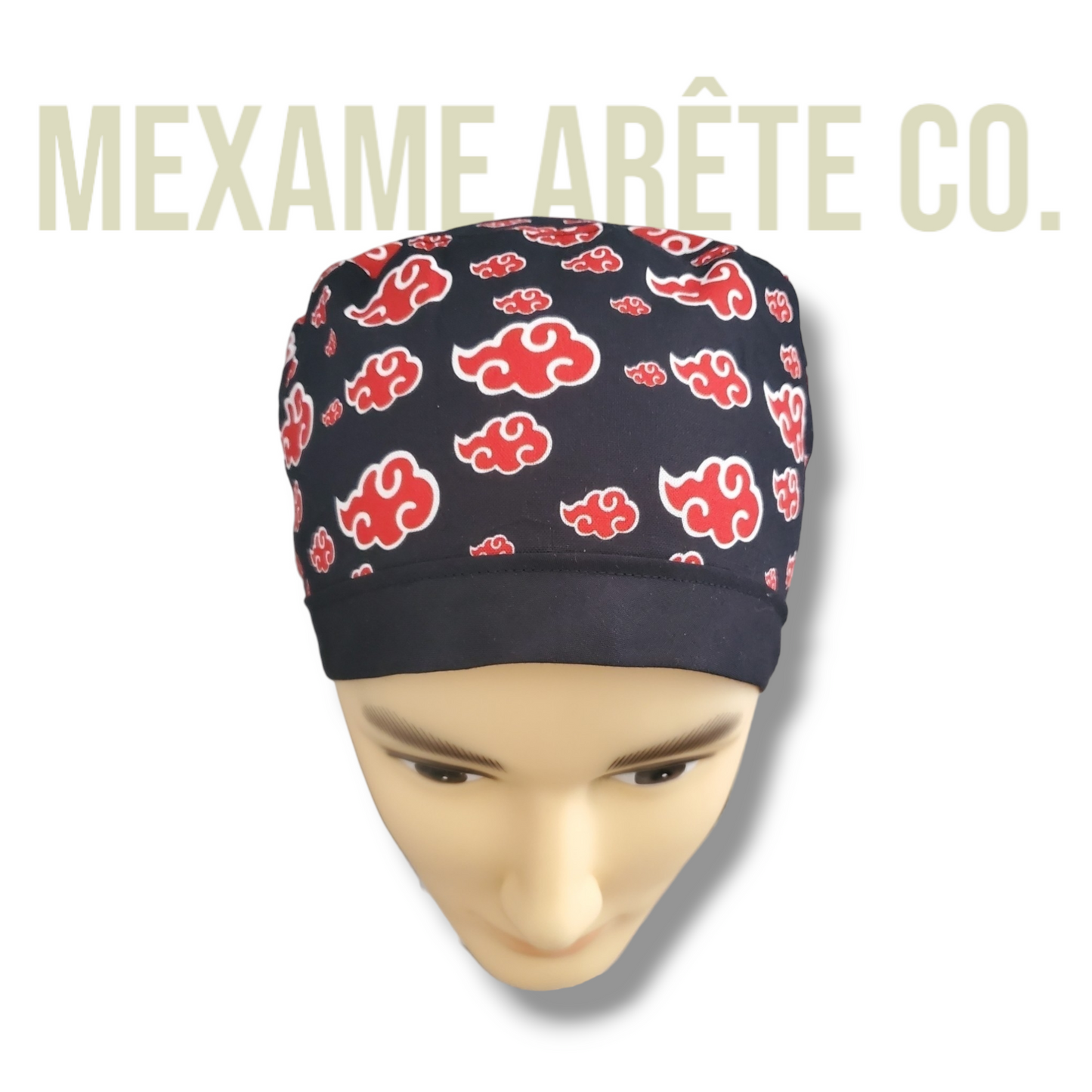 Color Band Short Hair Scrub Cap Akatsuki Cloud