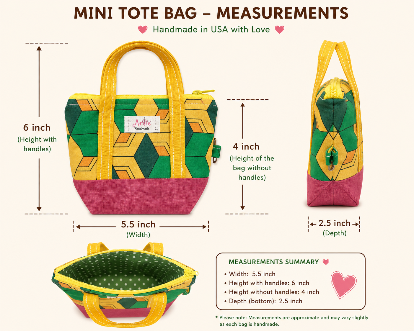 Giyu mini tote bag keychain