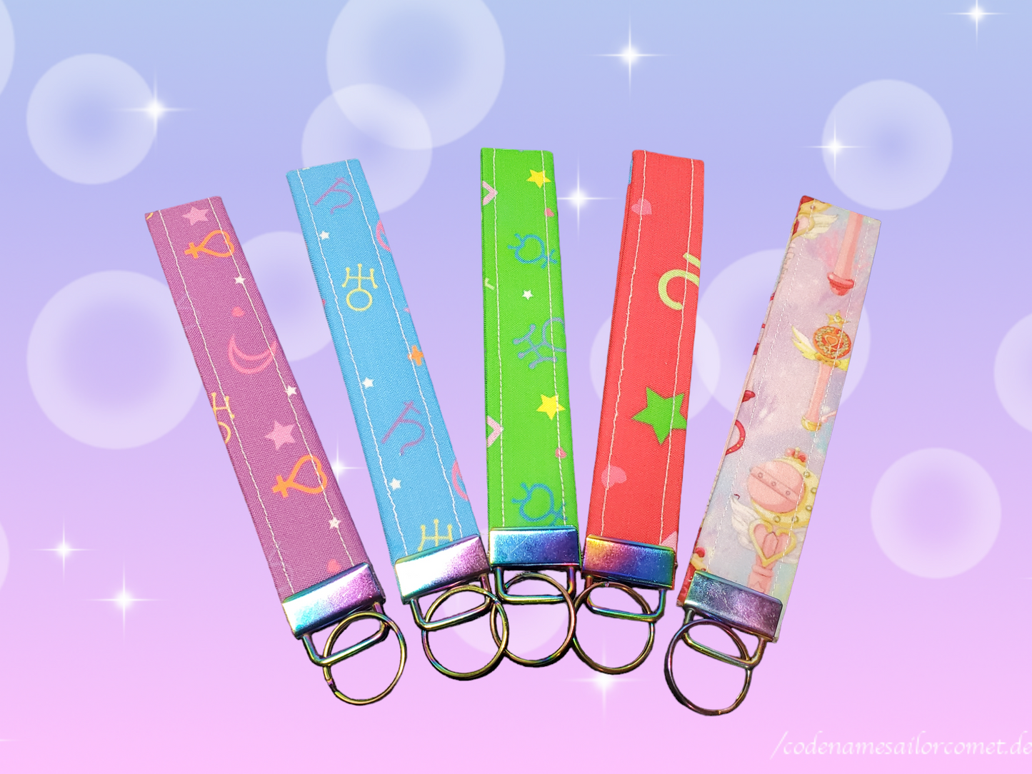 Keyfob Pack of 5 Magical Girls