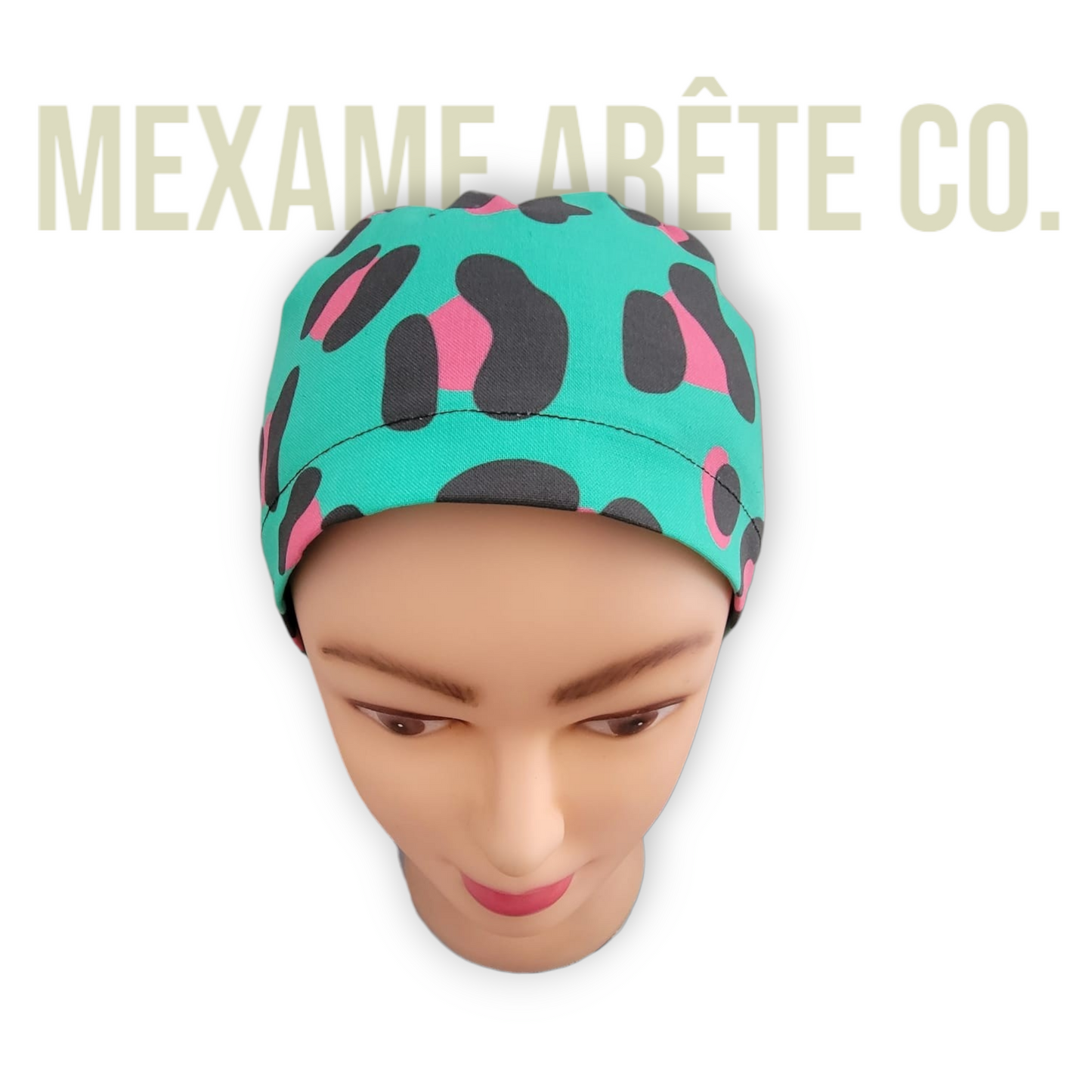 2 ways wearing Euro Style Scrub Cap Doctors, Veterinarian, Dentist, Chef, Nurse
