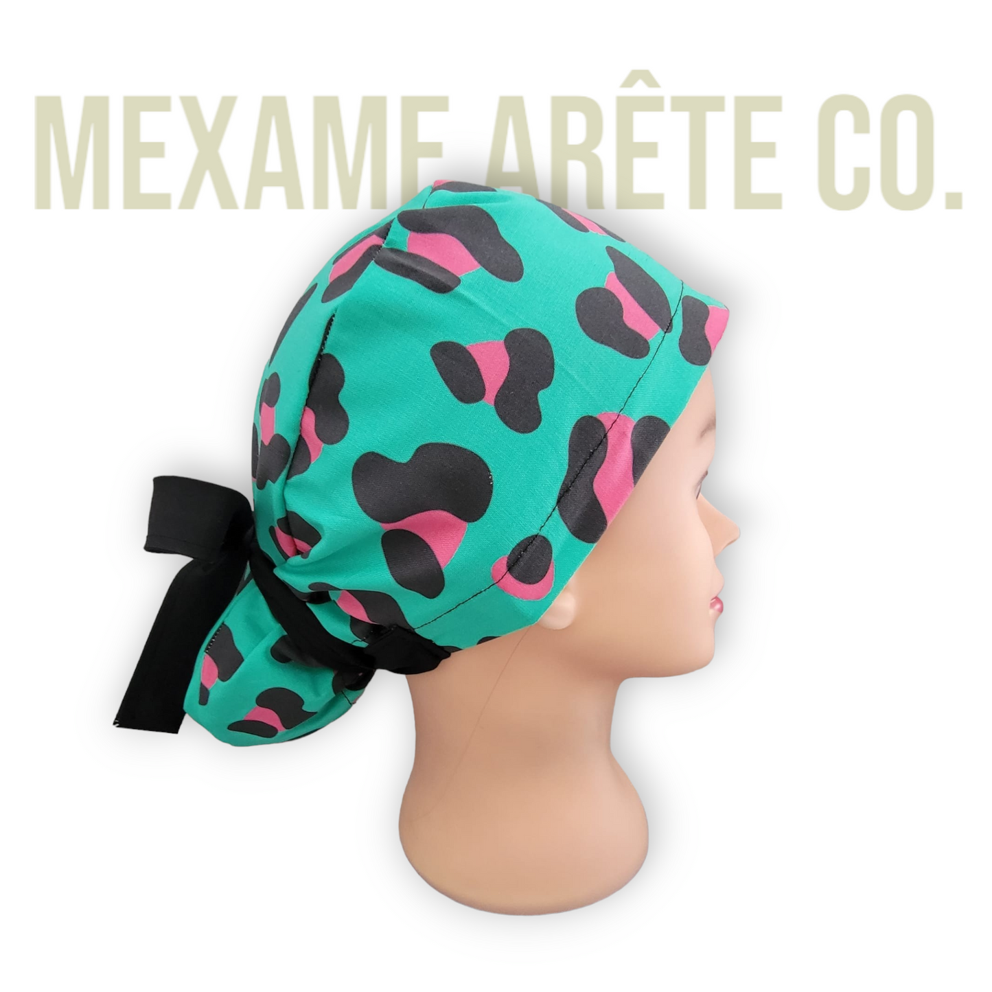 2 ways wearing Euro Style Scrub Cap Doctors, Veterinarian, Dentist, Chef, Nurse
