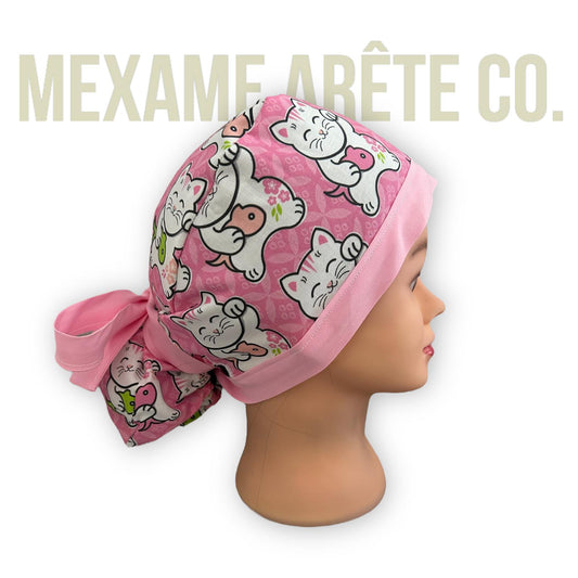Gorro Médico Gato de la Suerte Japonés