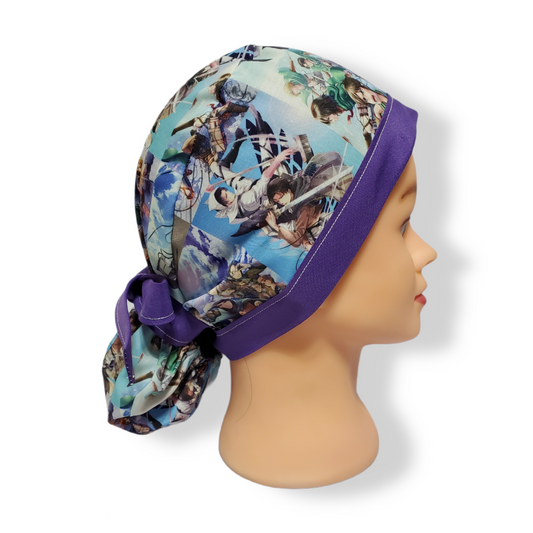 Gorro Médico Ataque Gigante Púrpura