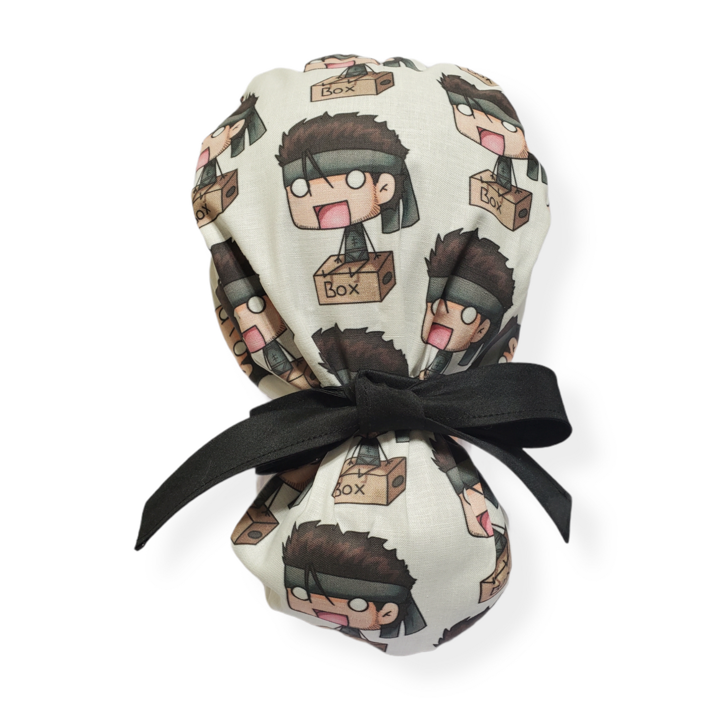 Scrub Cap Ninja Anime Guy on a Box