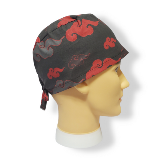 Gorro médico de pelo corto Rojo y Gris Aka Cloud