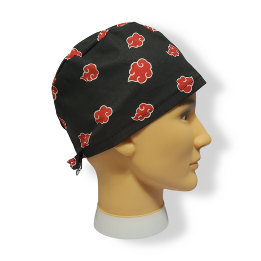 Gorro Médico Pelo Corto Rojo Aka Villages Clouds