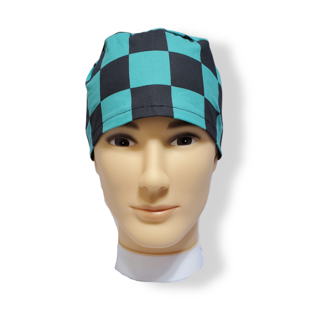 Gorro Médico de Pelo Corto Kimono Tradicional Tanjiro