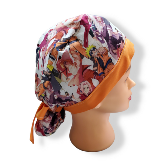 Gorro Médico Ninja Shippuden Rosa/Naranja