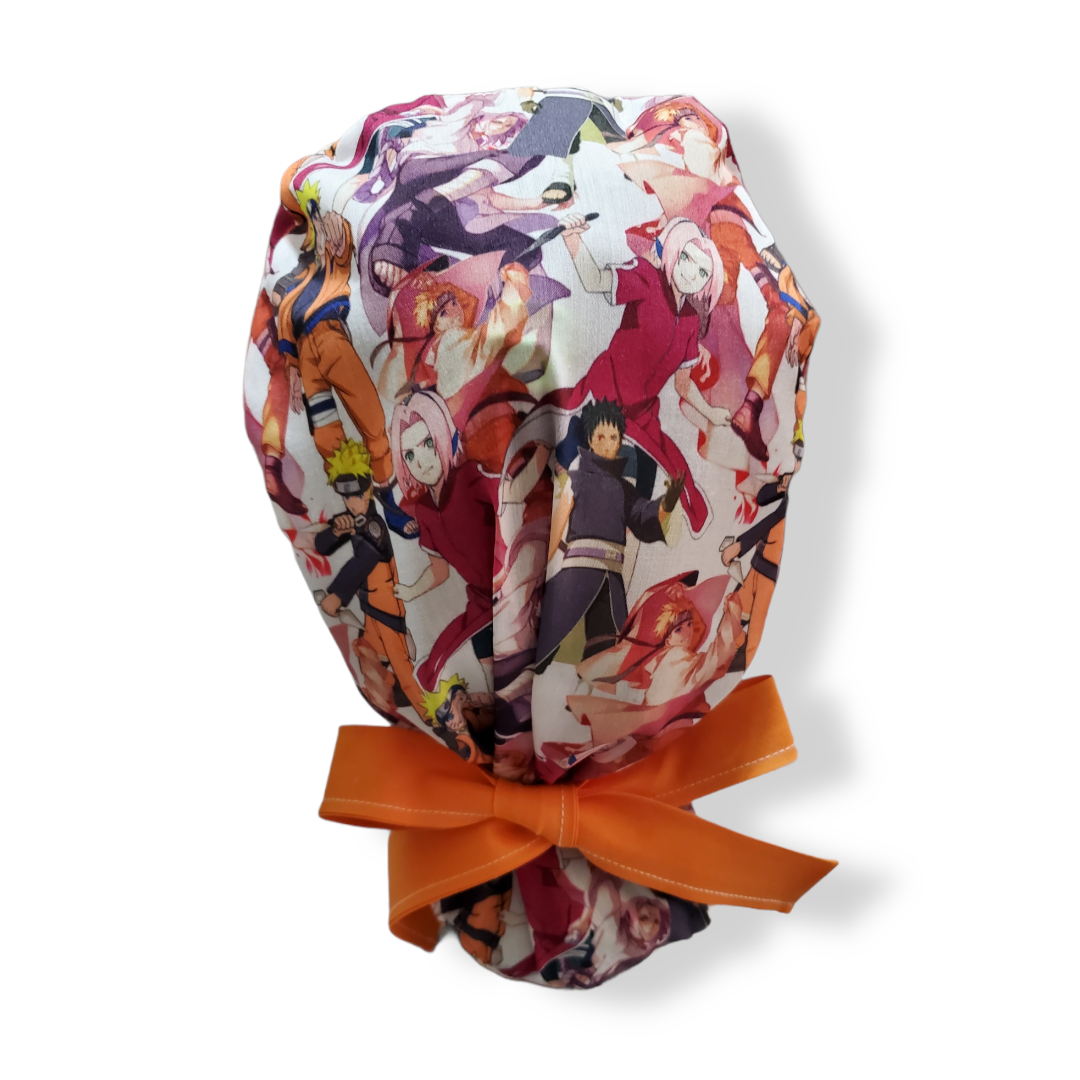 Gorro Médico Ninja Shippuden Rosa/Naranja