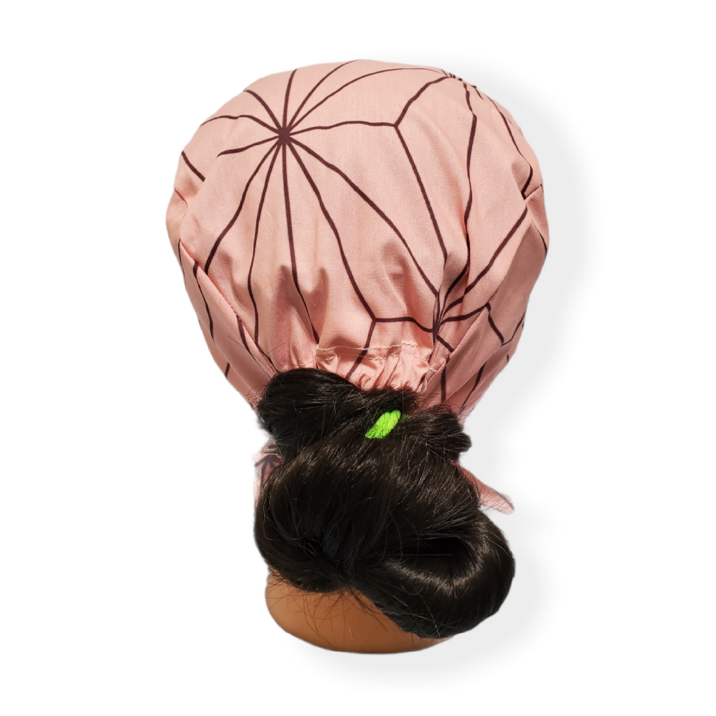 Short Hair Scrub Cap Traditional Japanese Nezuko Kimono