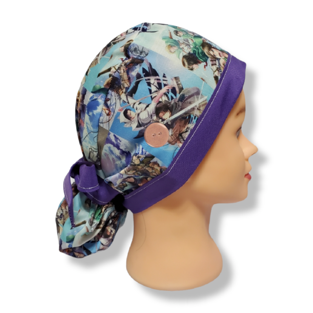 Gorro Médico Ataque Gigante Púrpura