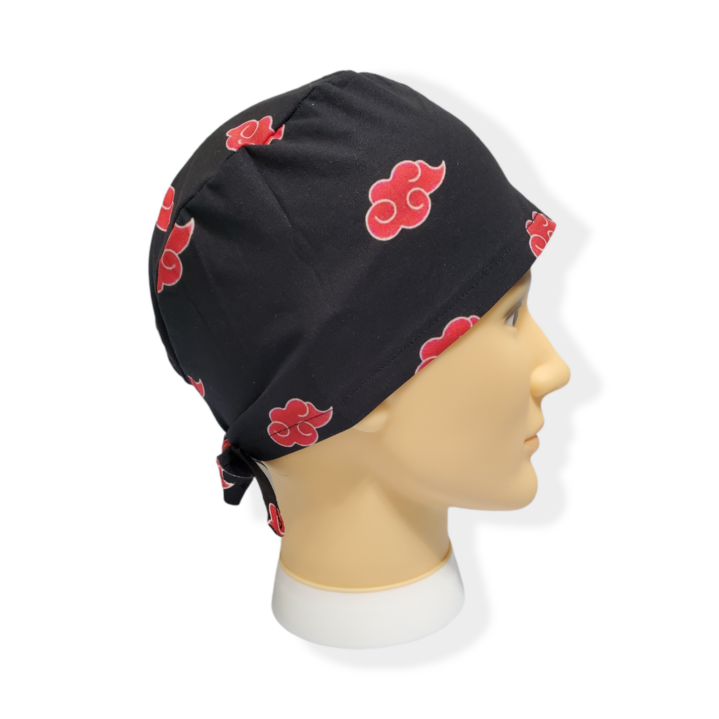 Short Hair Scrub Cap Red Aka Big Clouds