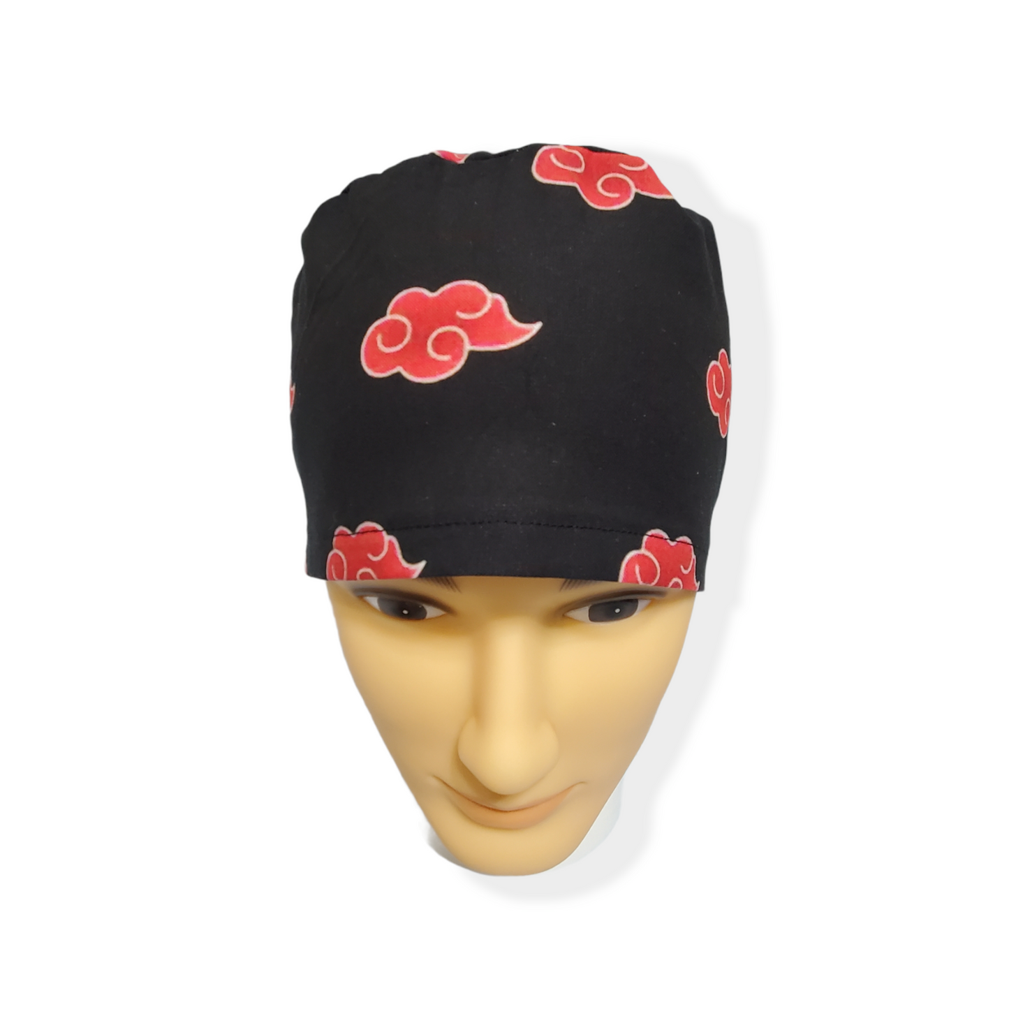 Short Hair Scrub Cap Red Aka Big Clouds