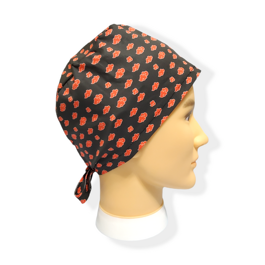 Short Hair Scrub Cap Red Aka Mini Clouds