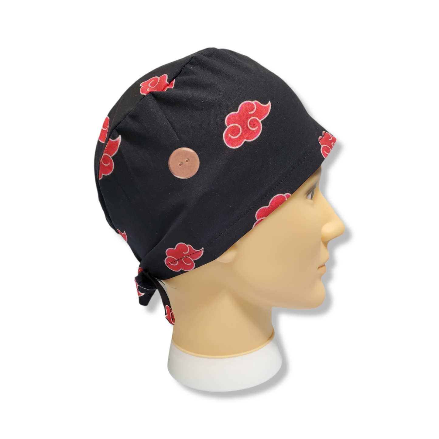 Short Hair Scrub Cap Red Aka Big Clouds