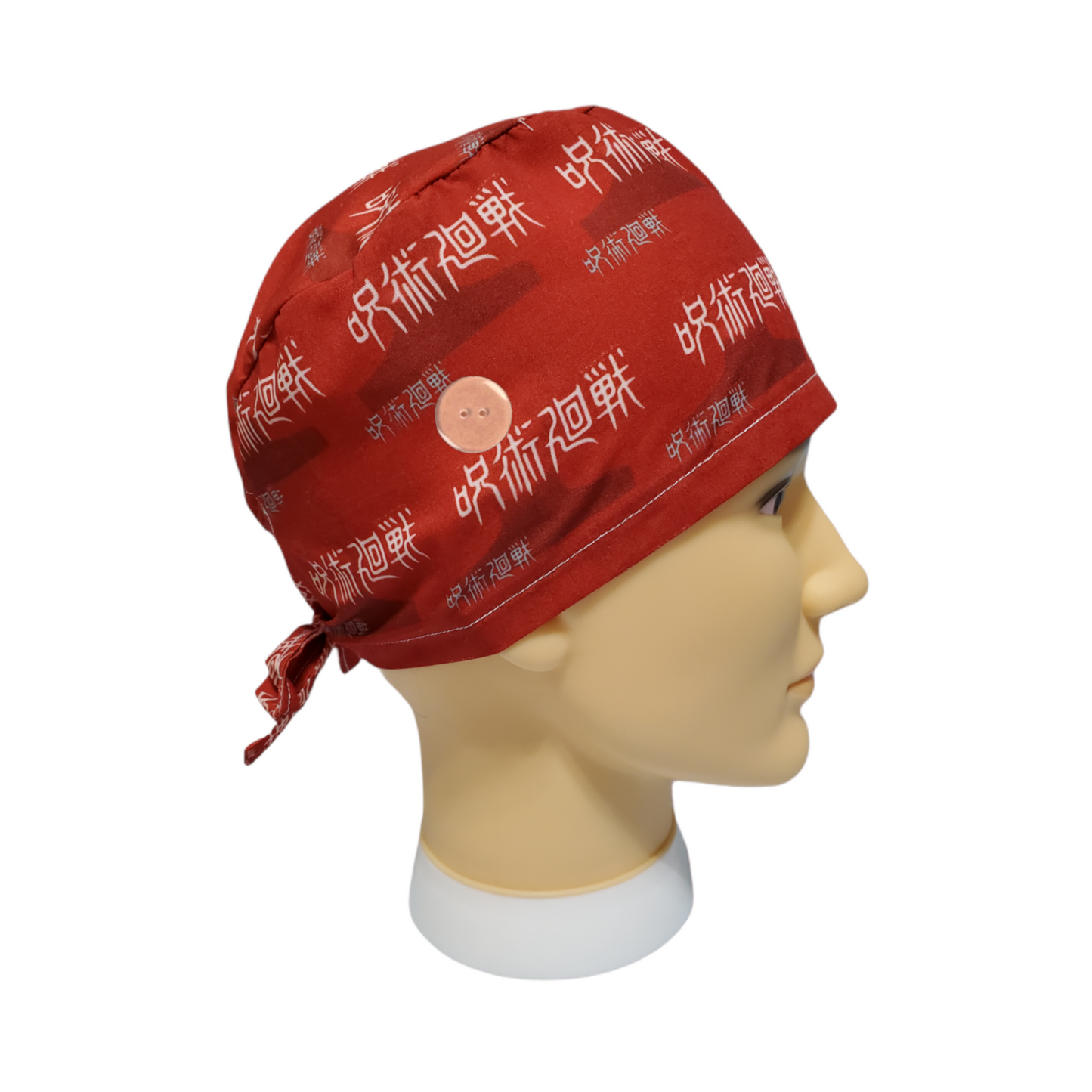 Short Hair Scrub Cap Red Cursed Masters