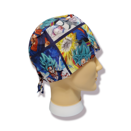 Gorro Médico Pelo Corto Goku Saiyayin