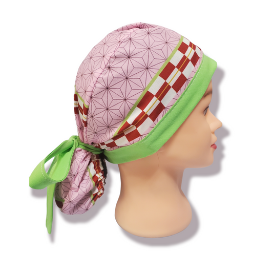 Gorro Médico Tradicional Kimomo Verde Nezuko
