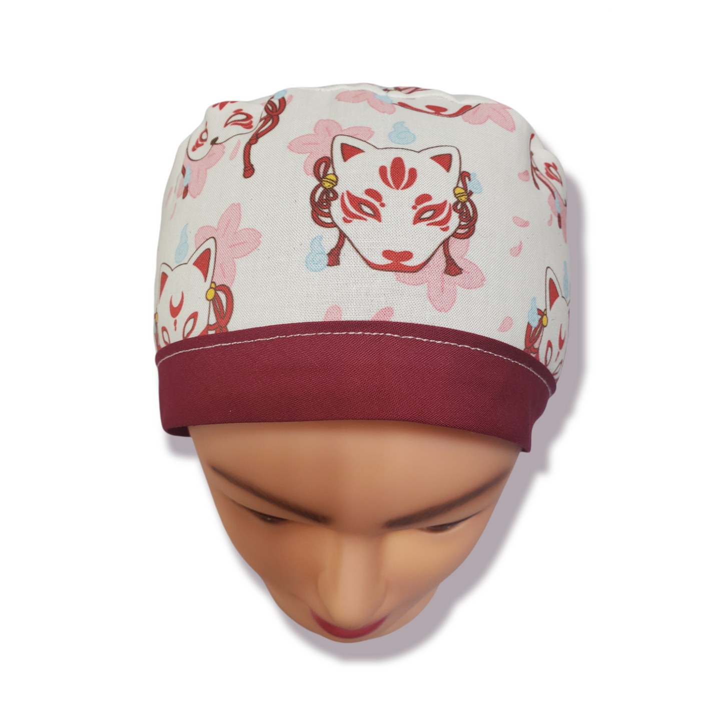 Gorro exfoliante Máscara de gato japonesa tradicional