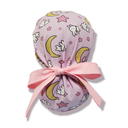 Gorro Médico Conejito, Luna y Estrellas