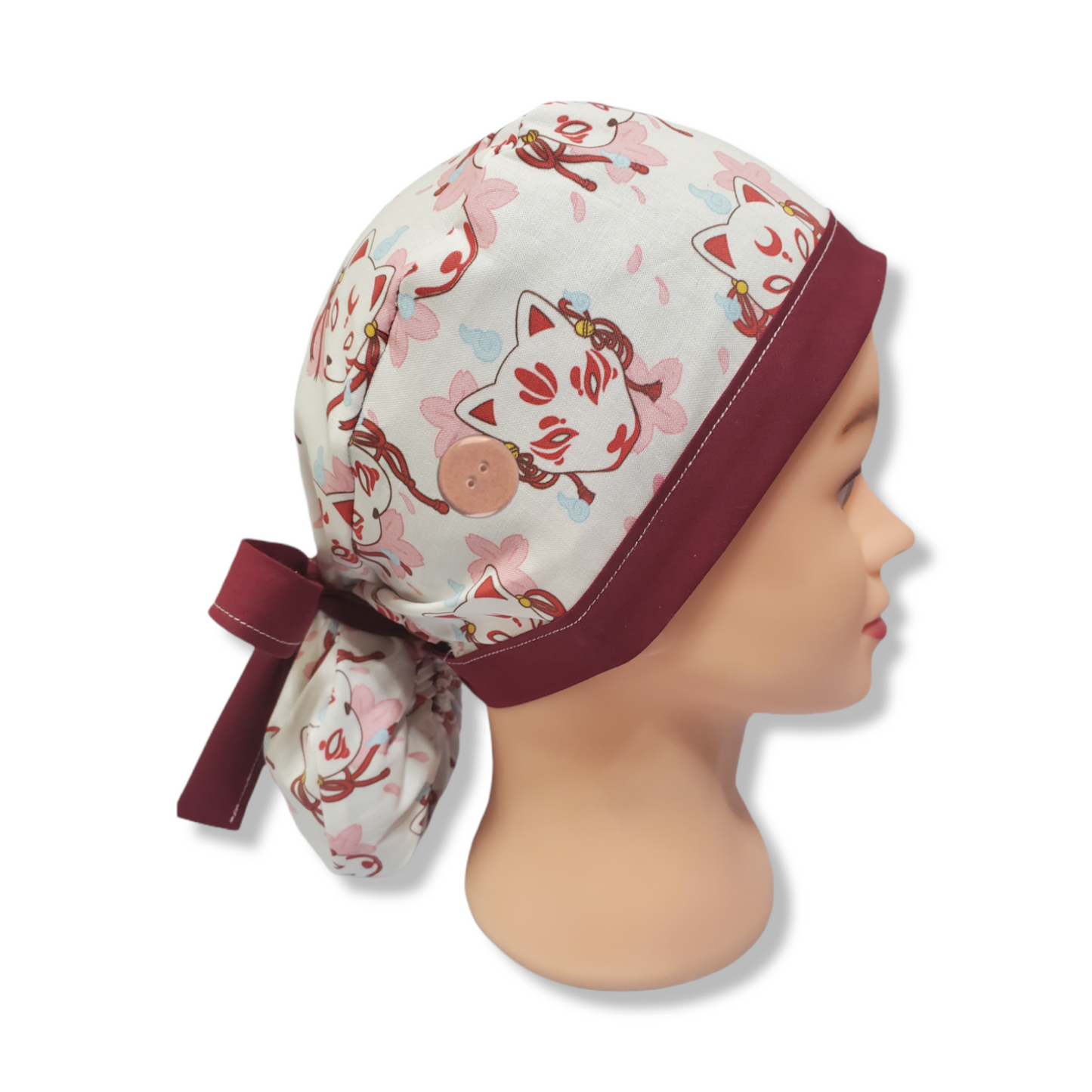 Gorro exfoliante Máscara de gato japonesa tradicional