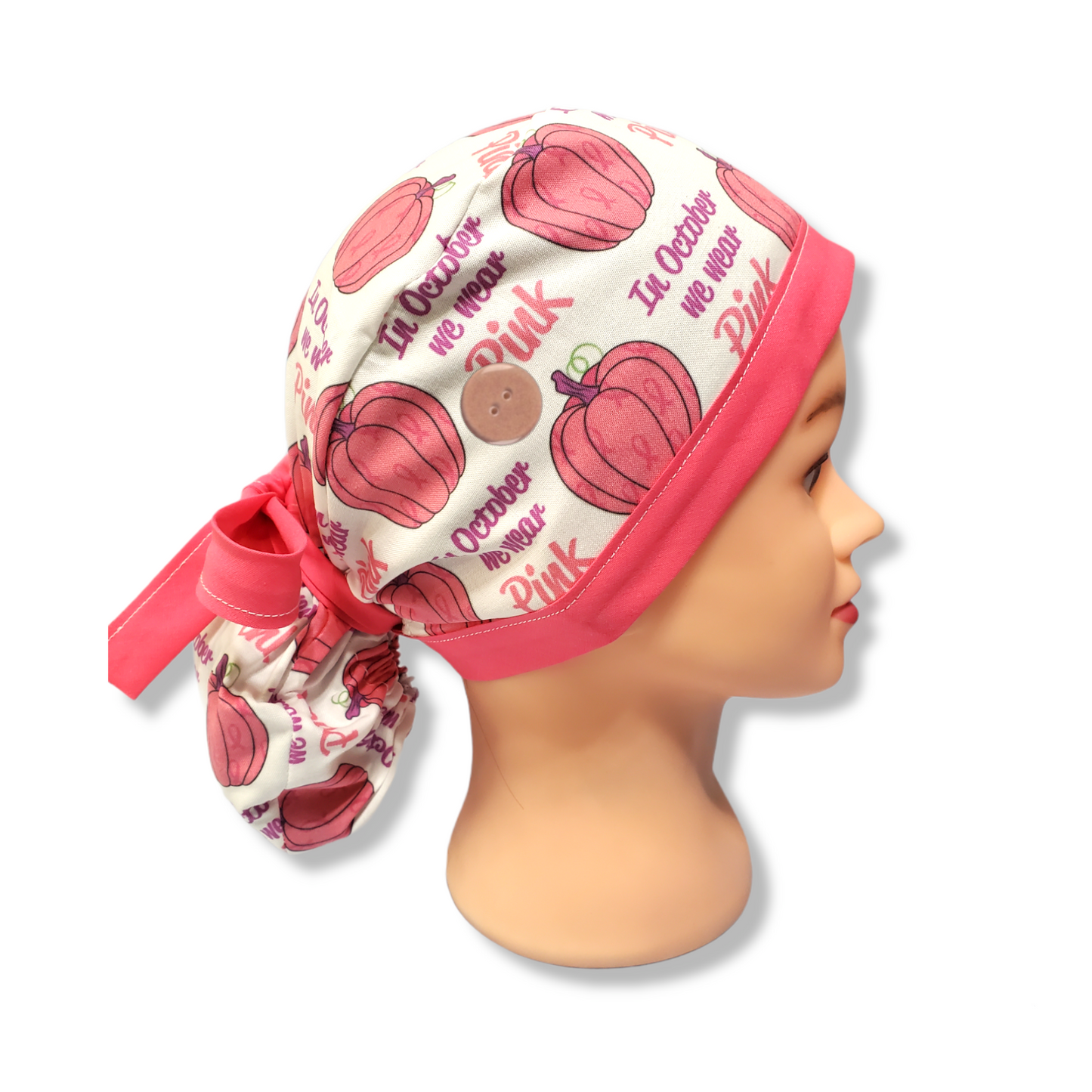 En octubre usamos gorro quirúrgico rosa