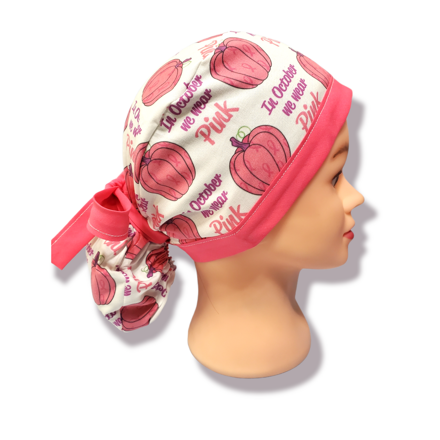 En octubre usamos gorro quirúrgico rosa
