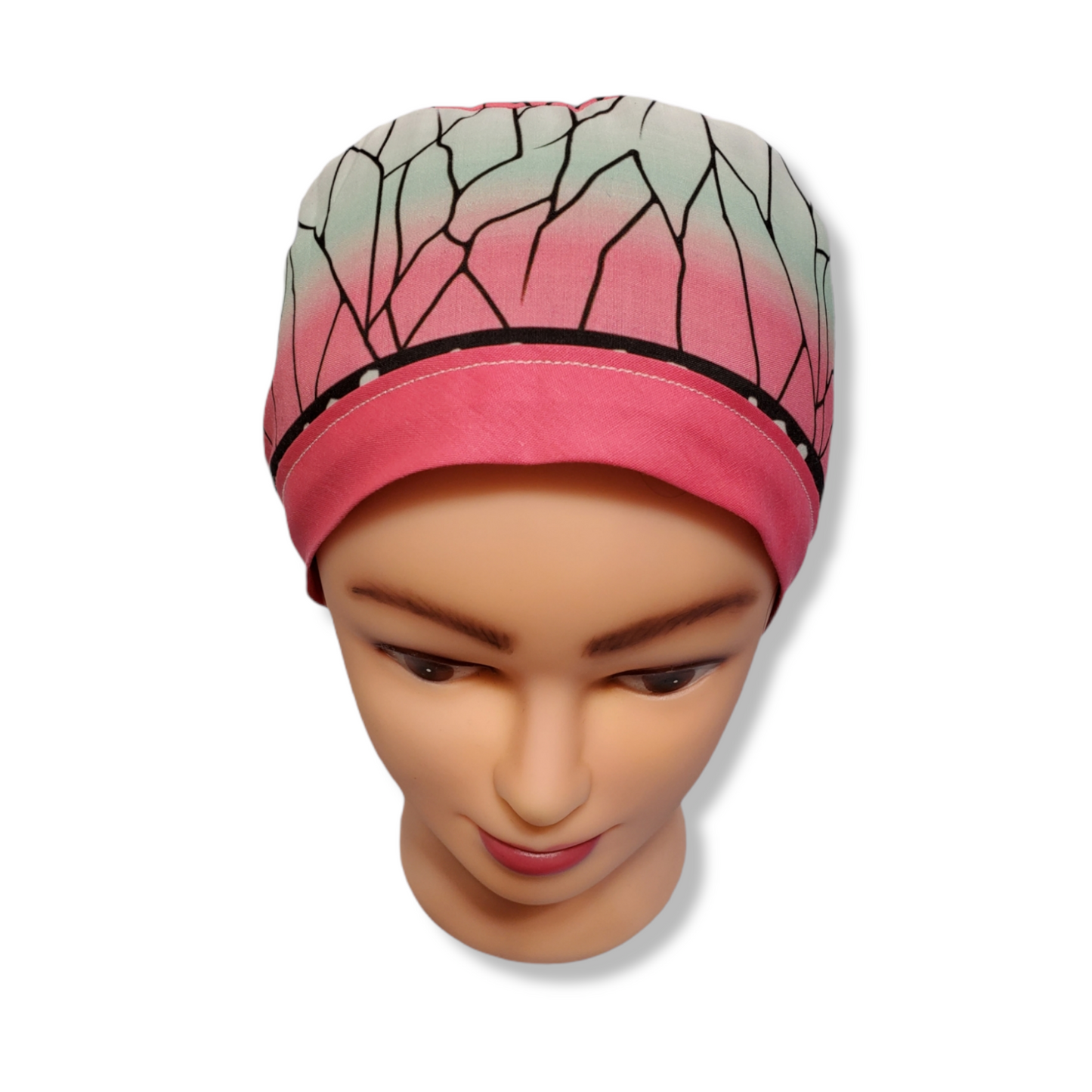 Gorro Médico Tradicional Kimono Shinobu Rosa