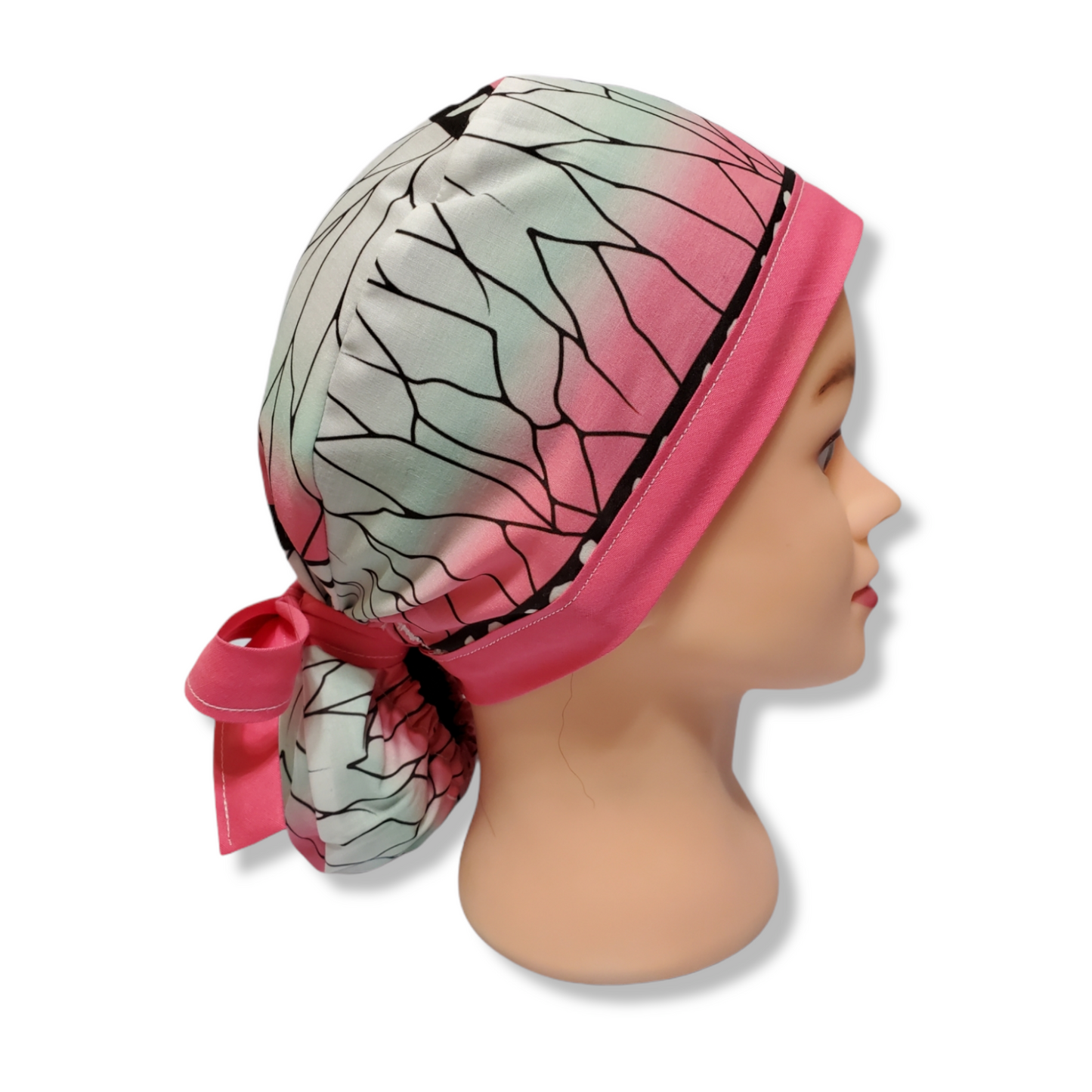 Gorro Médico Tradicional Kimono Shinobu Rosa