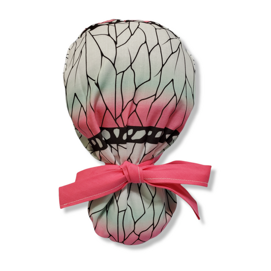 Gorro Médico Tradicional Kimono Shinobu Rosa