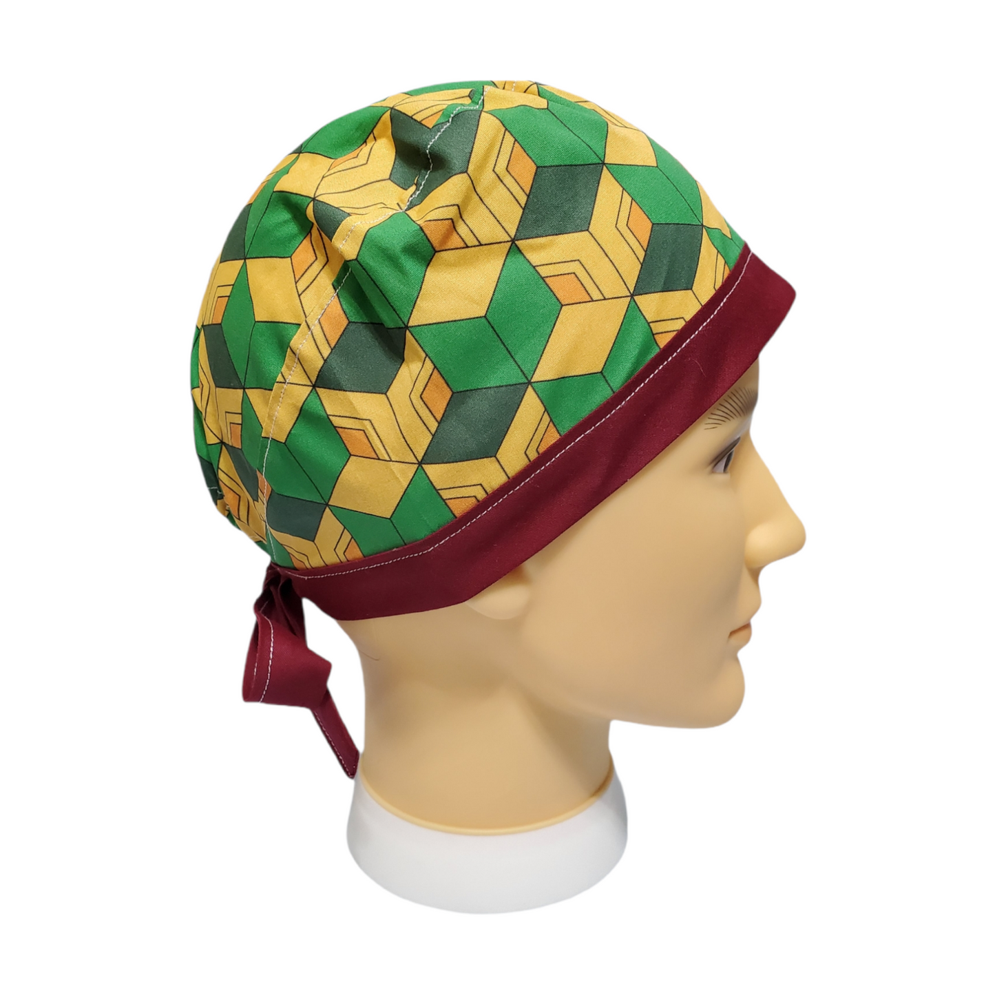 Color Band Short Hair Scrub Cap Giyu