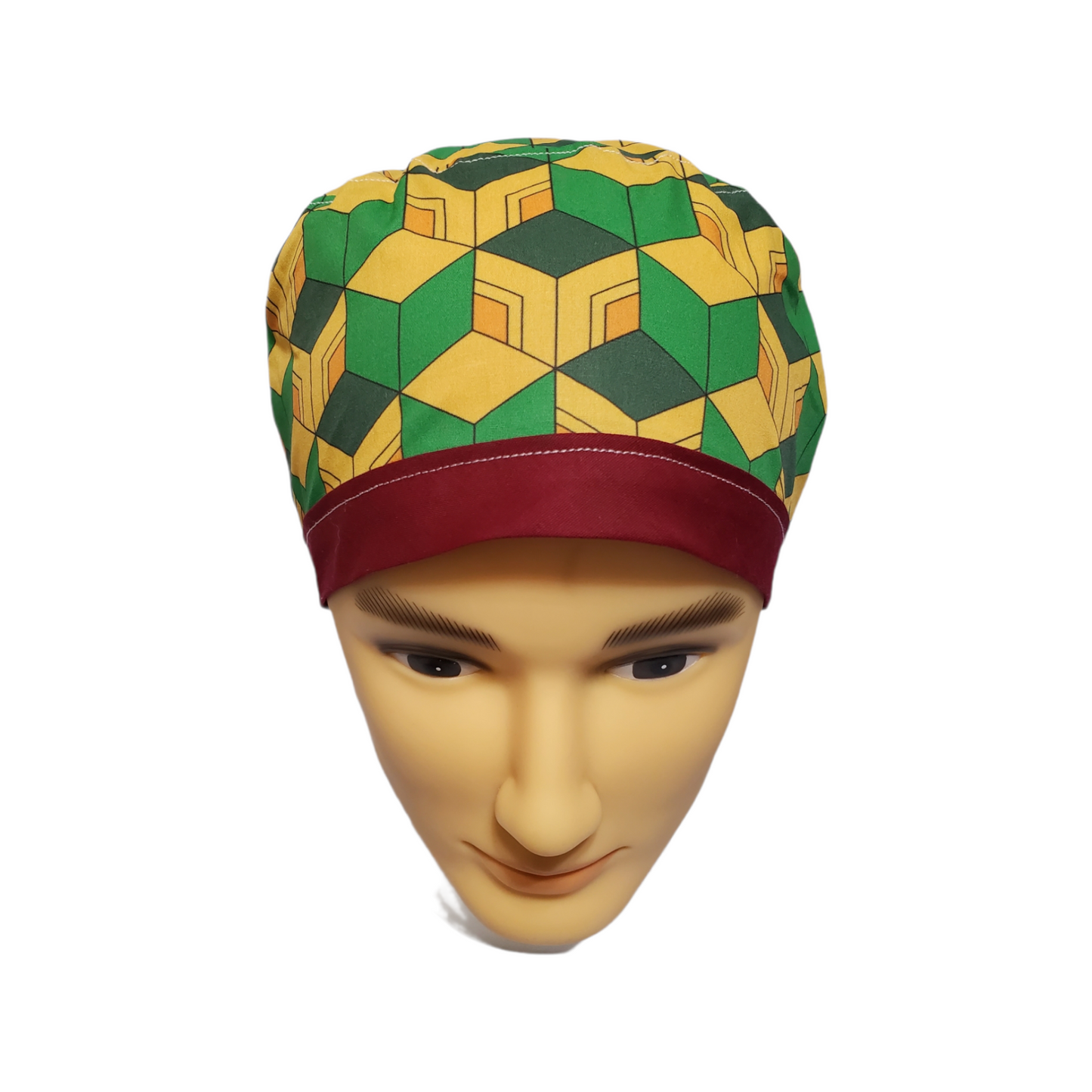 Color Band Short Hair Scrub Cap Giyu